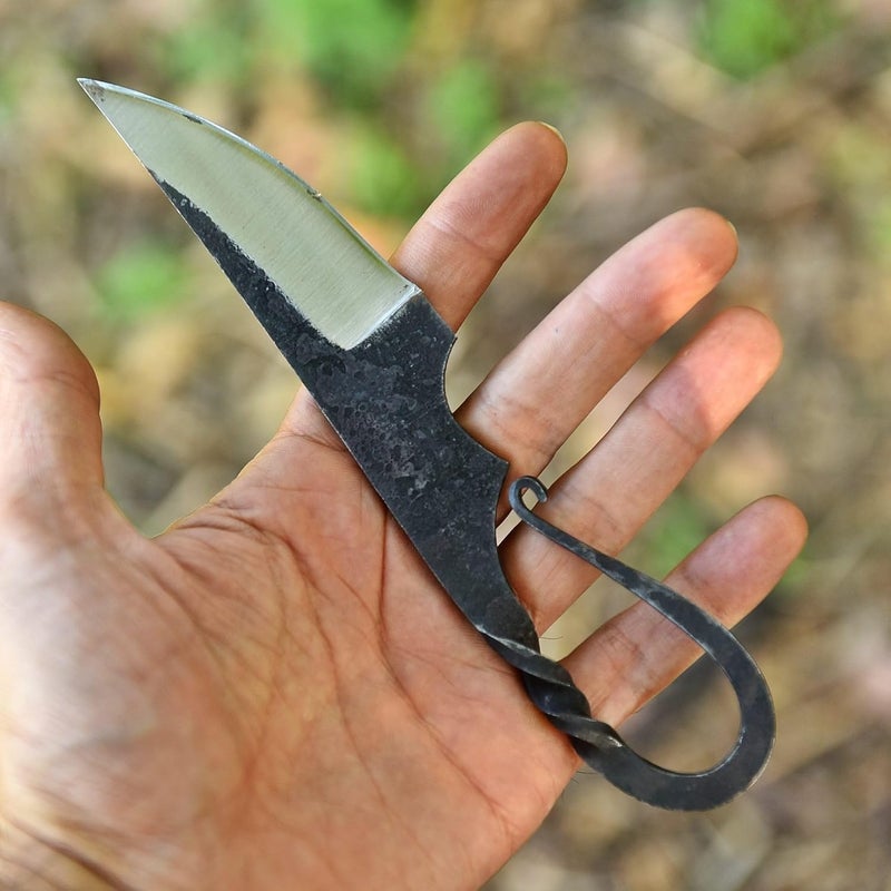 FH TRADERS Viking Knife with Leather Sheath – Handcrafted Carbon Steel Blade, Traditional Norse Style Hunting & Camping Knife, Gift for Men Collectors & Outdoor Enthusiasts - Image 2